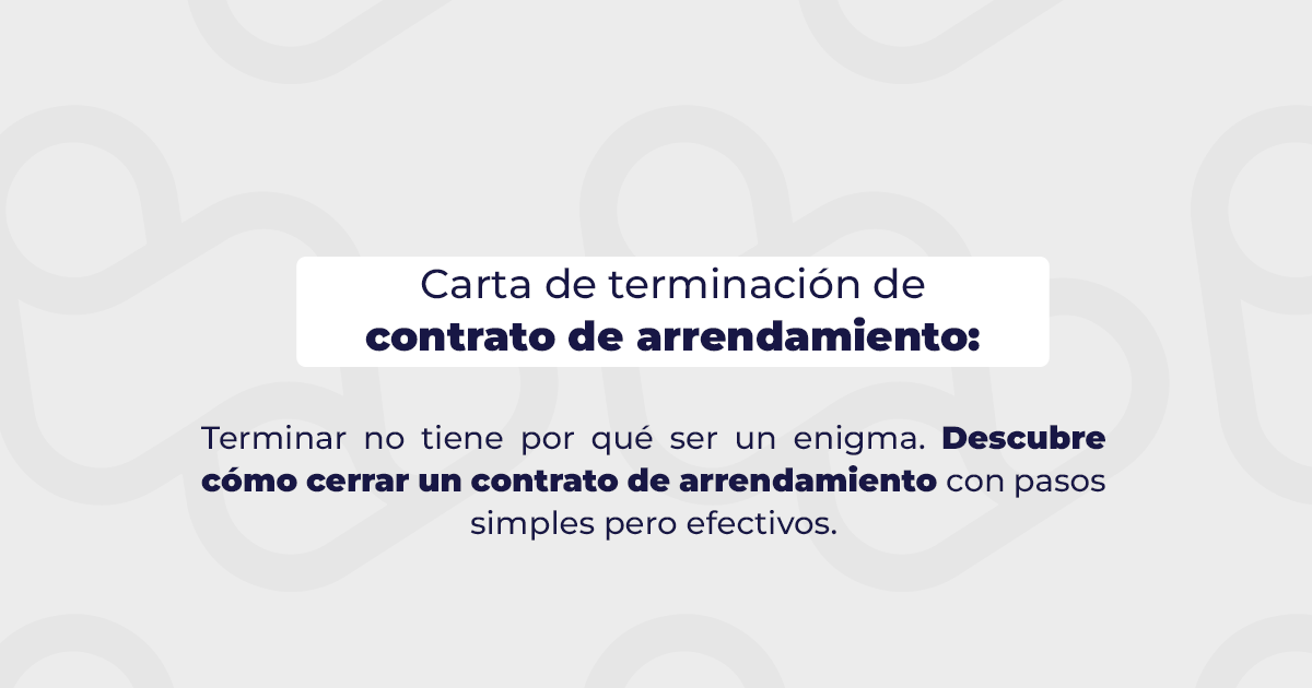 Acuerdo De Terminacion De Contrato De Arrendamiento